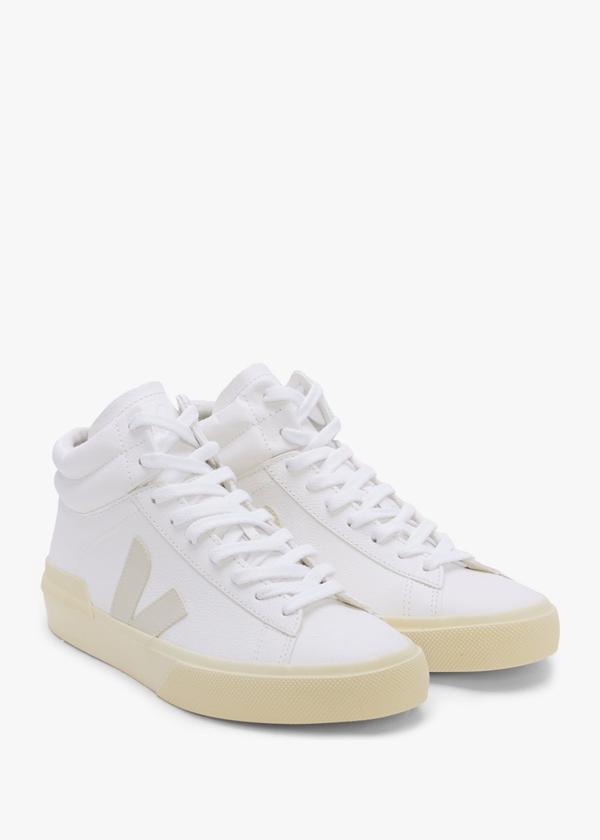 Minotaur Chromefree Leather Extra White Pierre Butter High Top Trainers