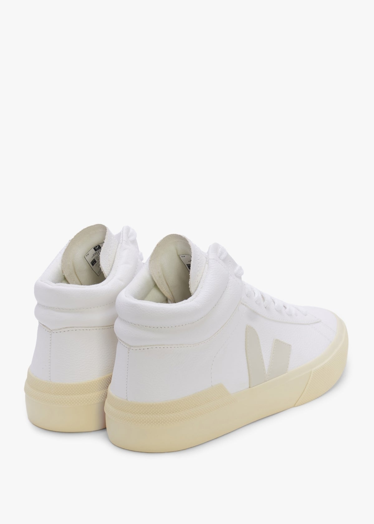 Minotaur Chromefree Leather Extra White Pierre Butter High Top Trainers