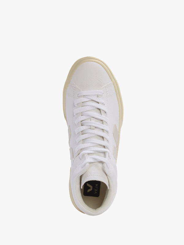 Minotaur Chromefree Leather Extra White Pierre Butter High Top Trainers