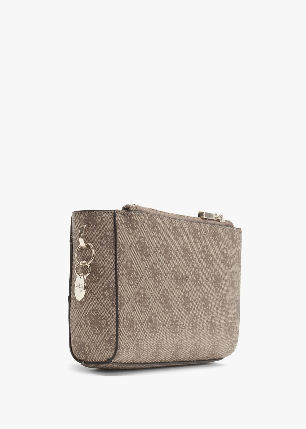 Didi Mini Top Zip Latte Logo Cross-Body Bag