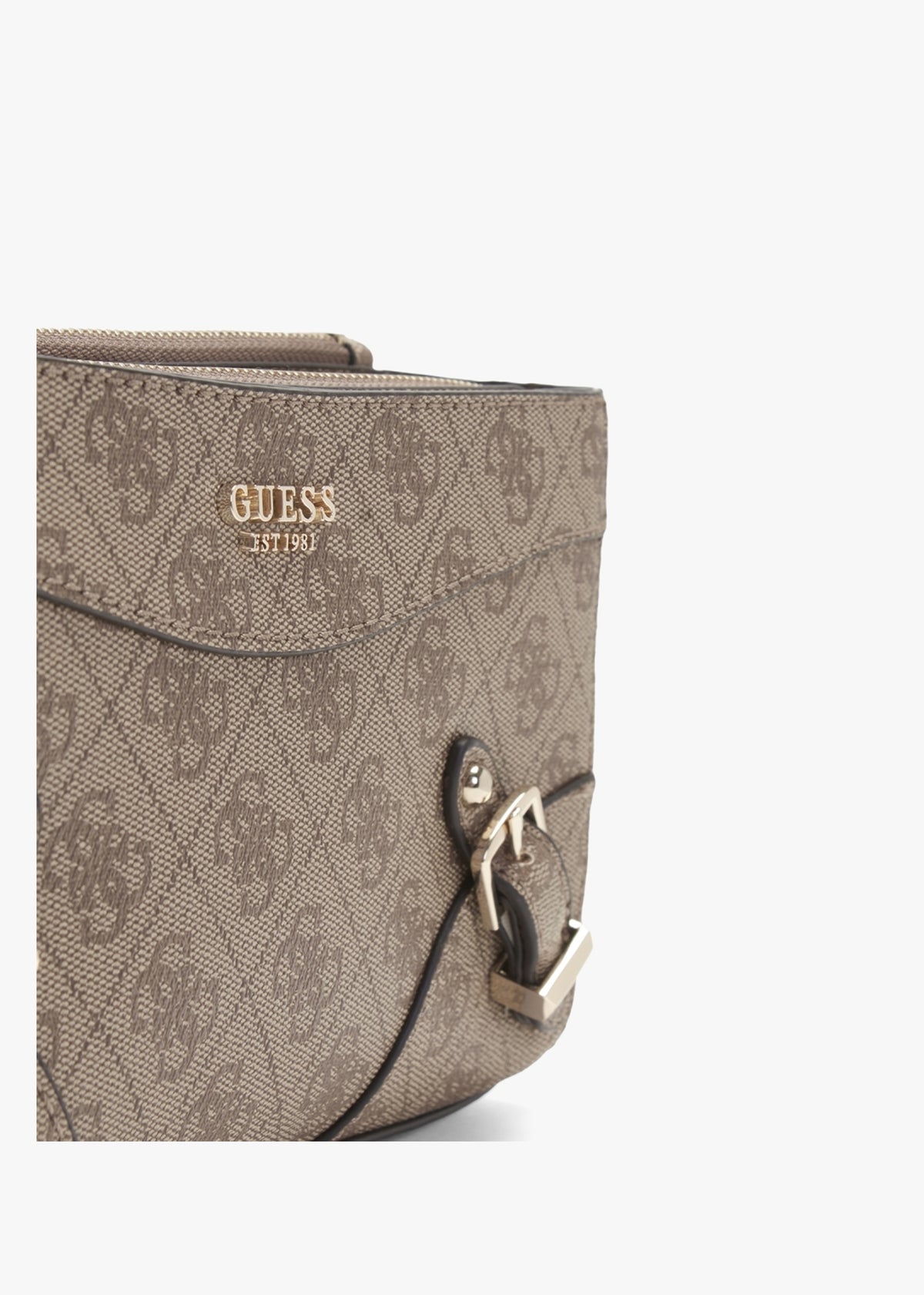 Didi Mini Top Zip Latte Logo Cross-Body Bag