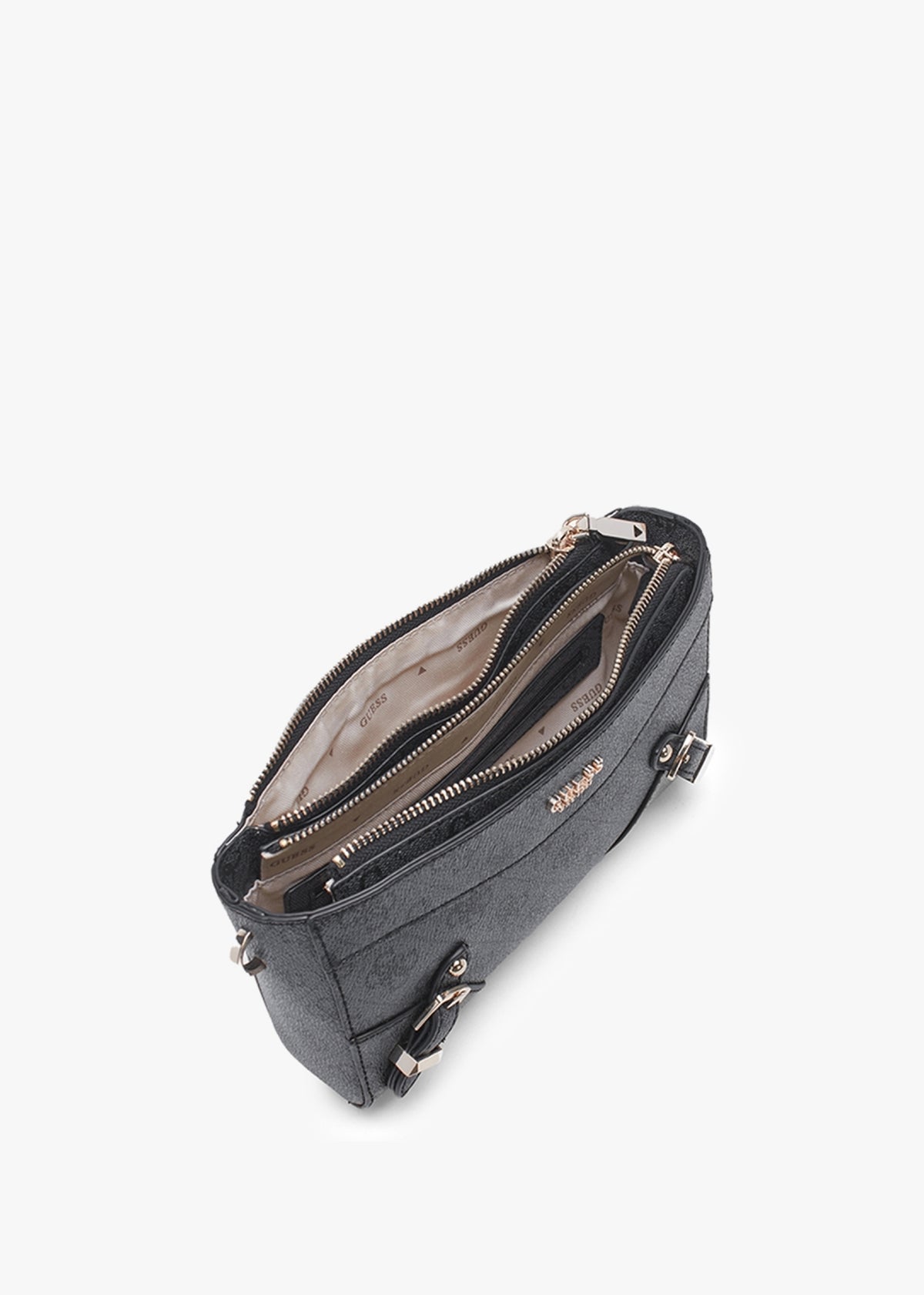Didi Mini Top Zip Coal Logo Cross-Body Bag