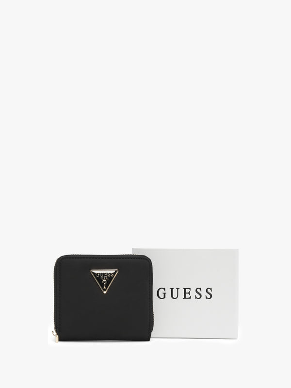 Small Eco Gemma Black Zip Around Wallet
