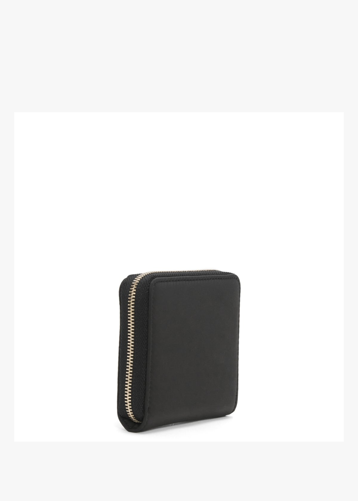 Small Eco Gemma Black Zip Around Wallet