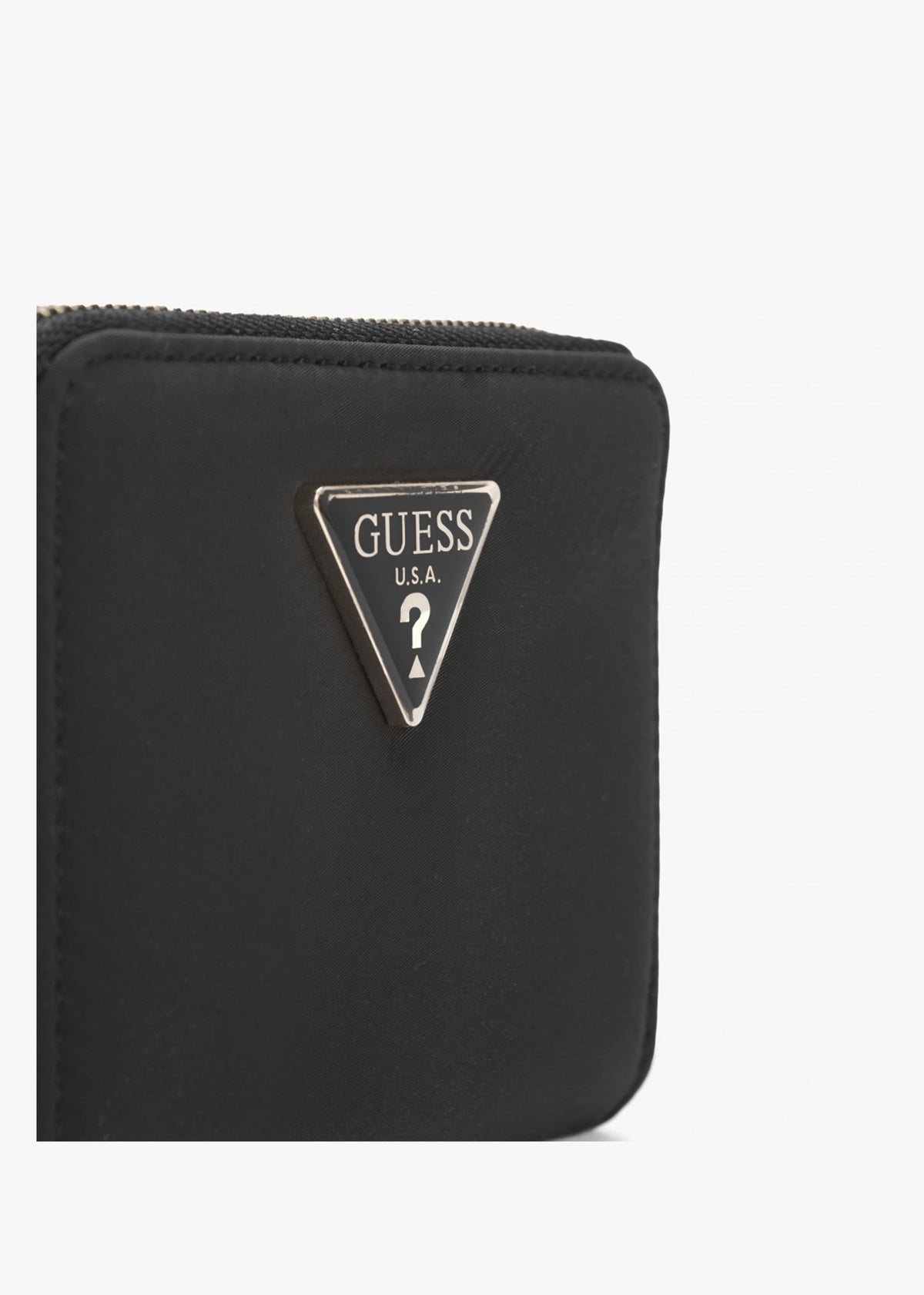 Small Eco Gemma Black Zip Around Wallet