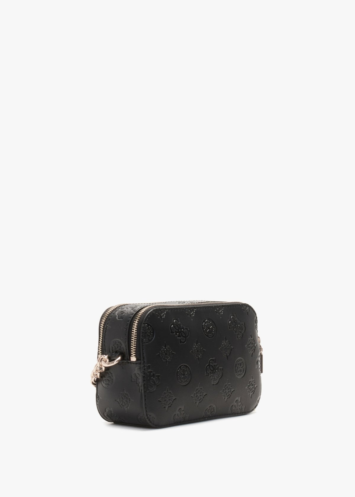 Galeria Black Embossed Logo Camera Bag