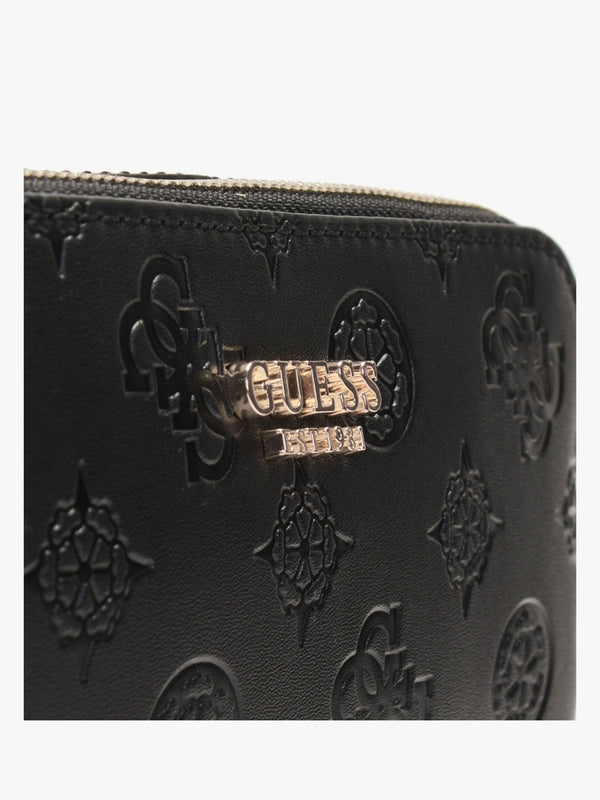 Galeria Black Embossed Logo Camera Bag