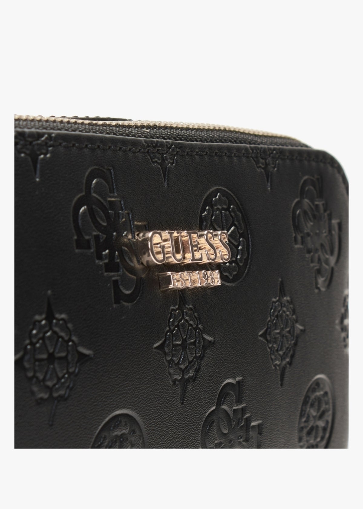 Galeria Black Embossed Logo Camera Bag