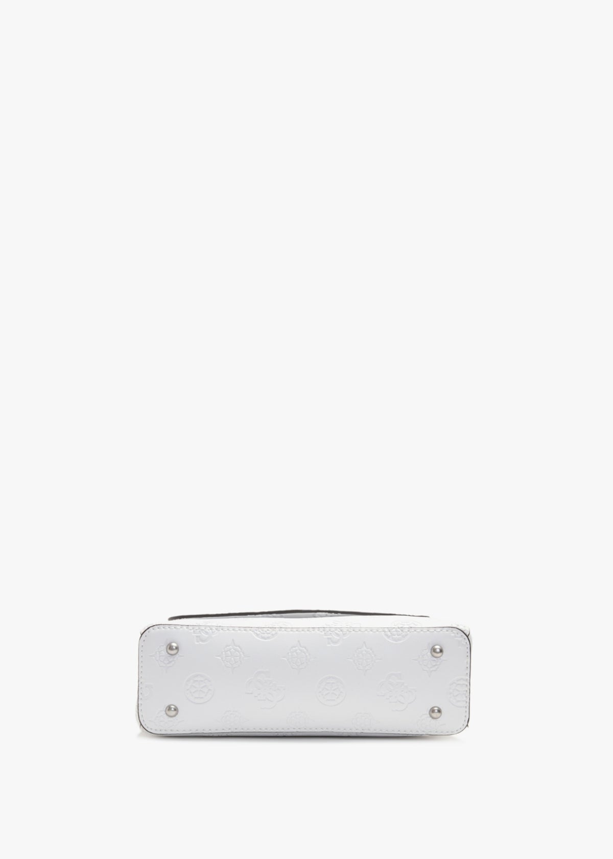 Galeria White Embossed Logo Cross-Body Bag