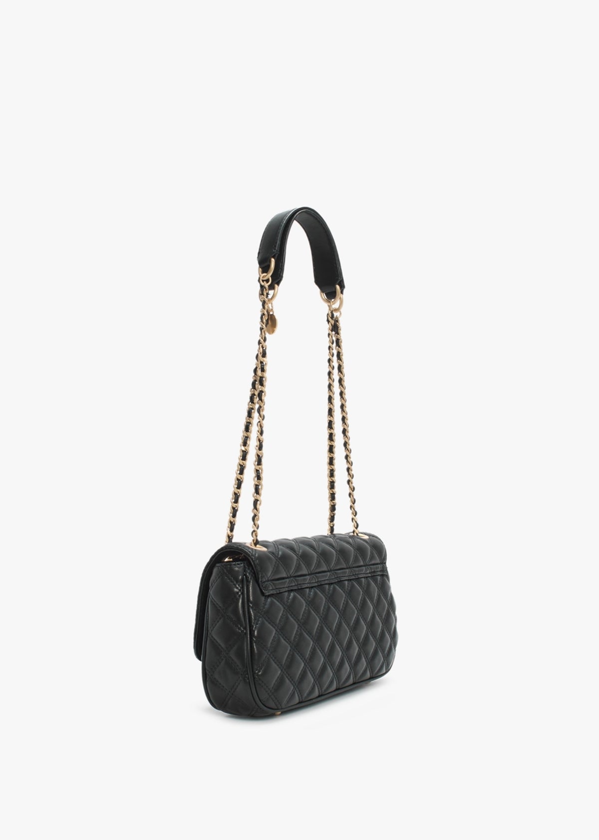 Giully Black Quilted Cross-Body Bag