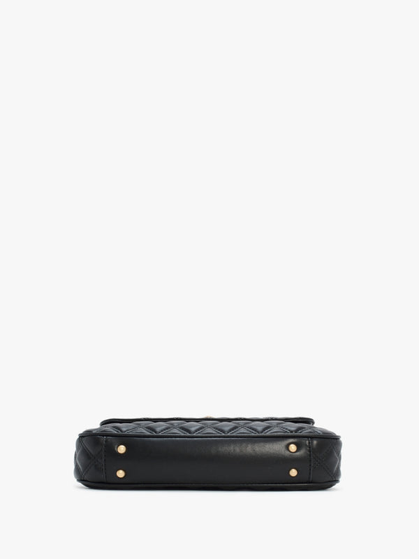 Giully Black Quilted Cross-Body Bag