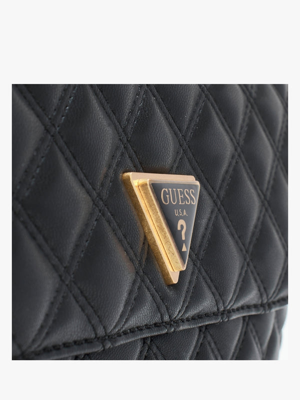 Giully Black Quilted Cross-Body Bag