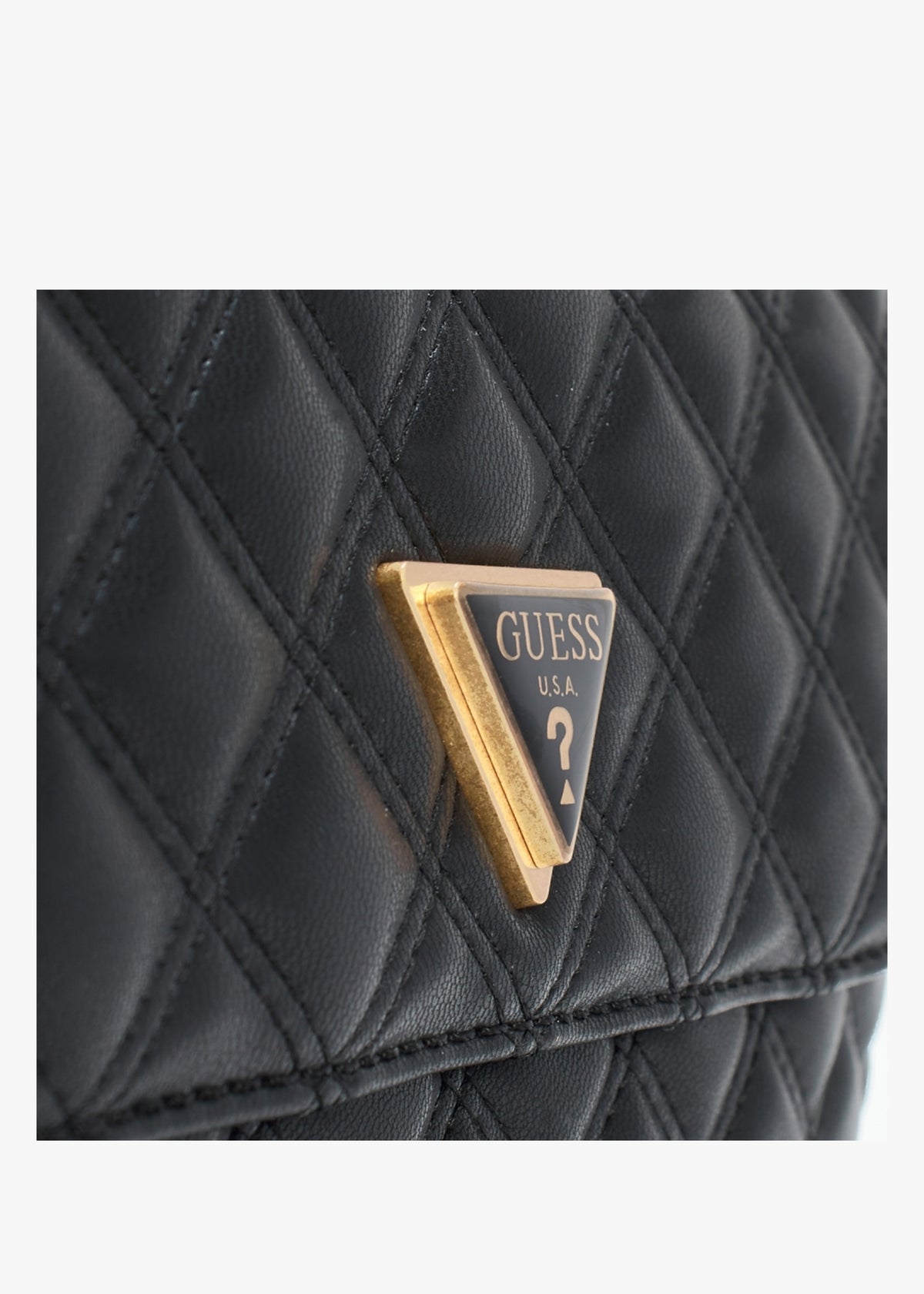 Giully Black Quilted Cross-Body Bag