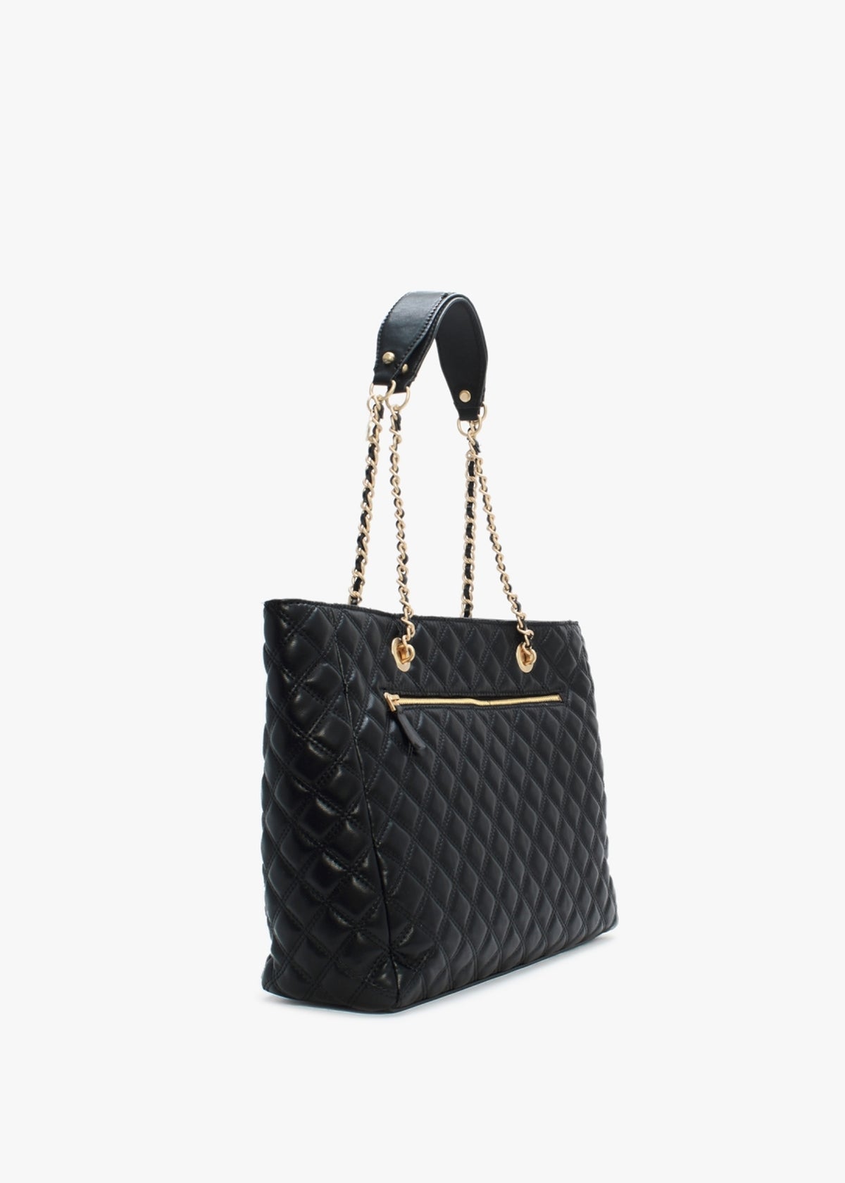 Giully Black Quilted Tote Bag