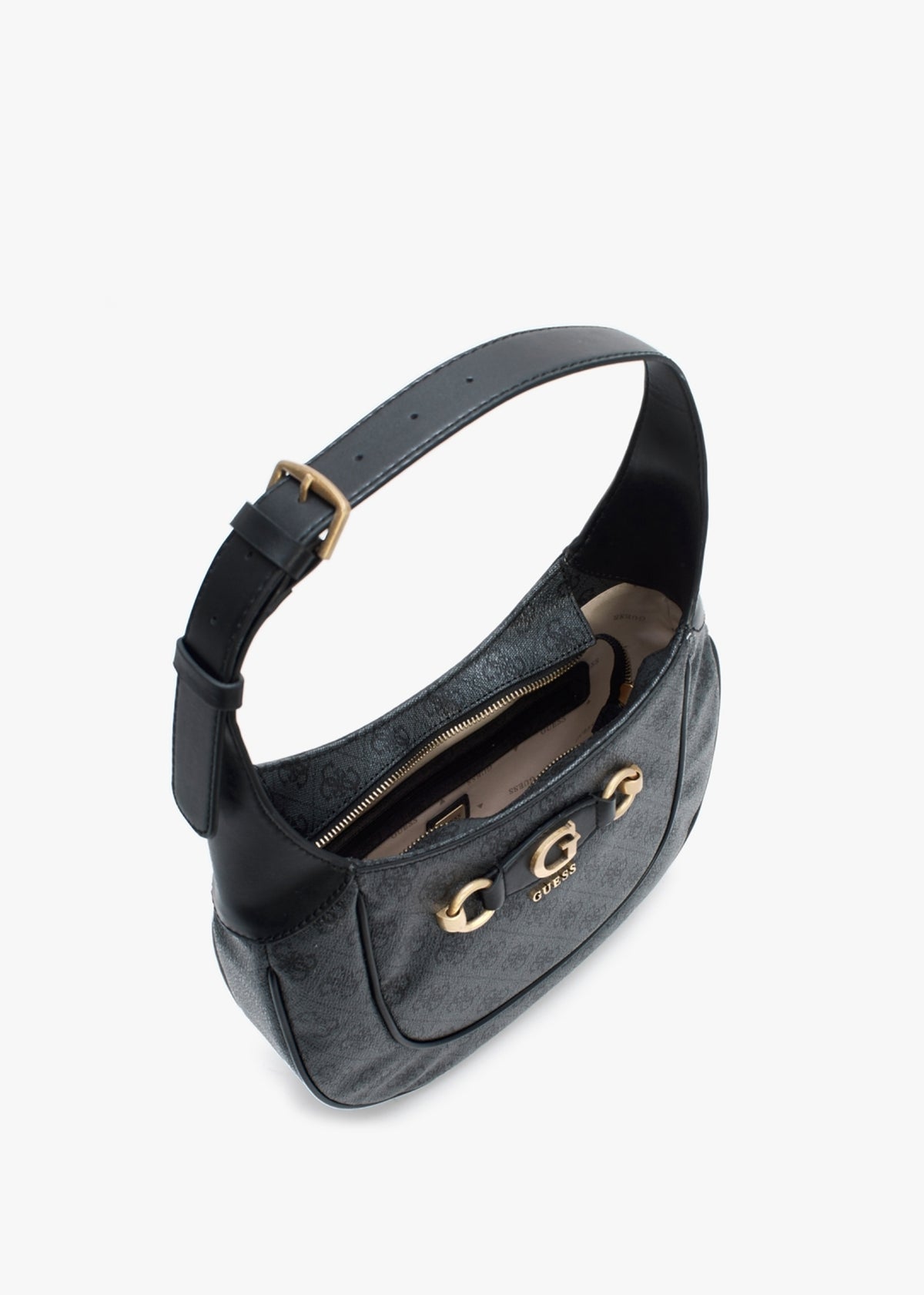 Izzy Coal Logo Hobo Bag
