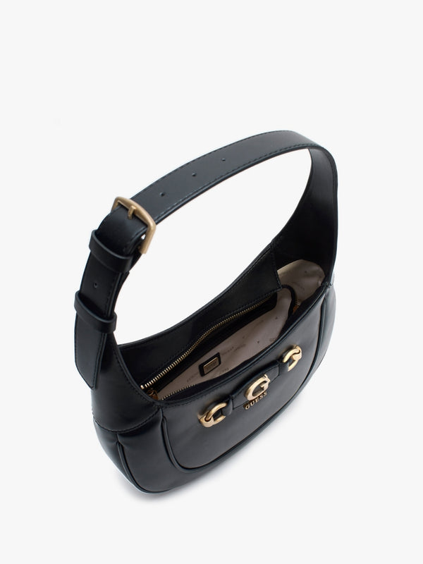 Izzy Black Hobo Bag