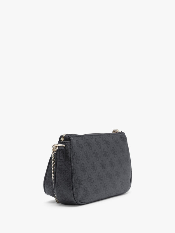 Noelle Coal Logo Pouch Cross-Body Bag