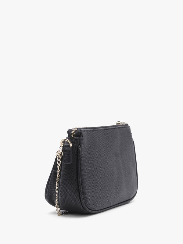 Noelle Black Pouch Cross-Body Bag