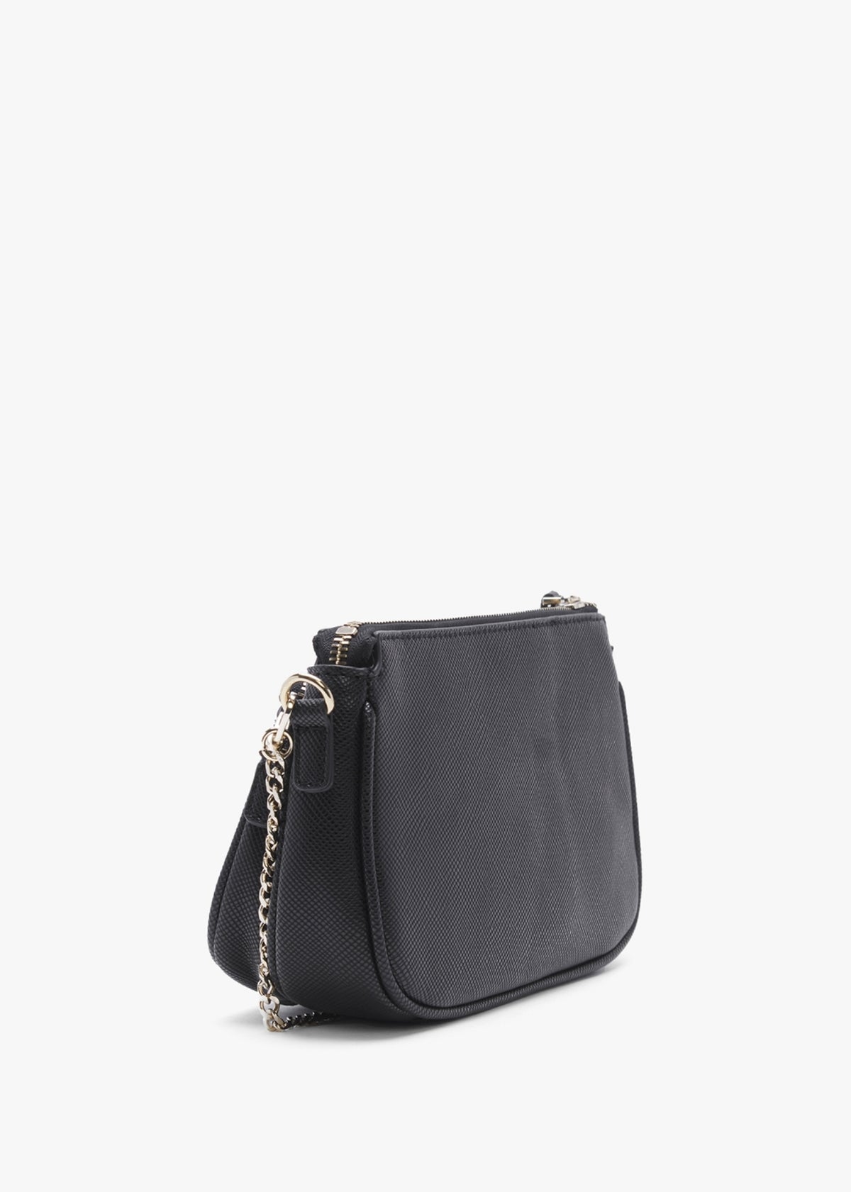 Noelle Black Pouch Cross-Body Bag
