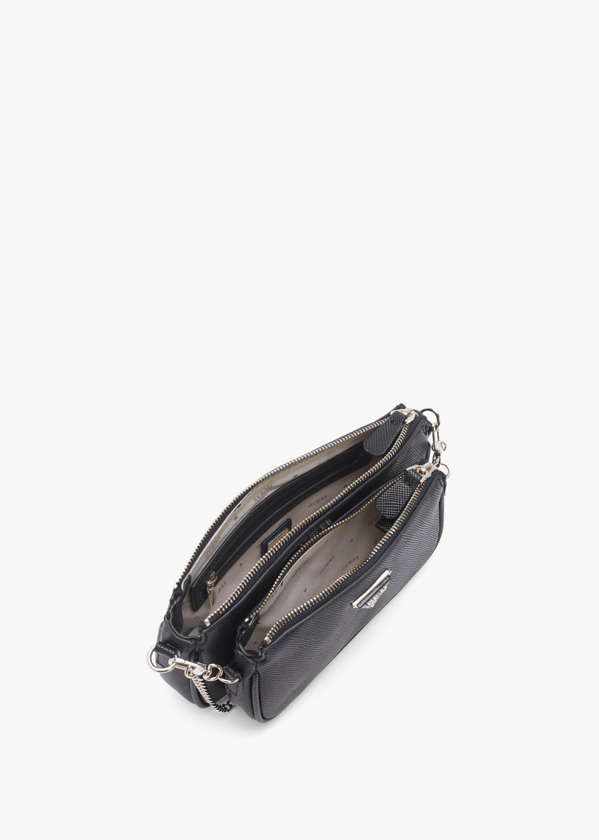 Noelle Black Pouch Cross-Body Bag