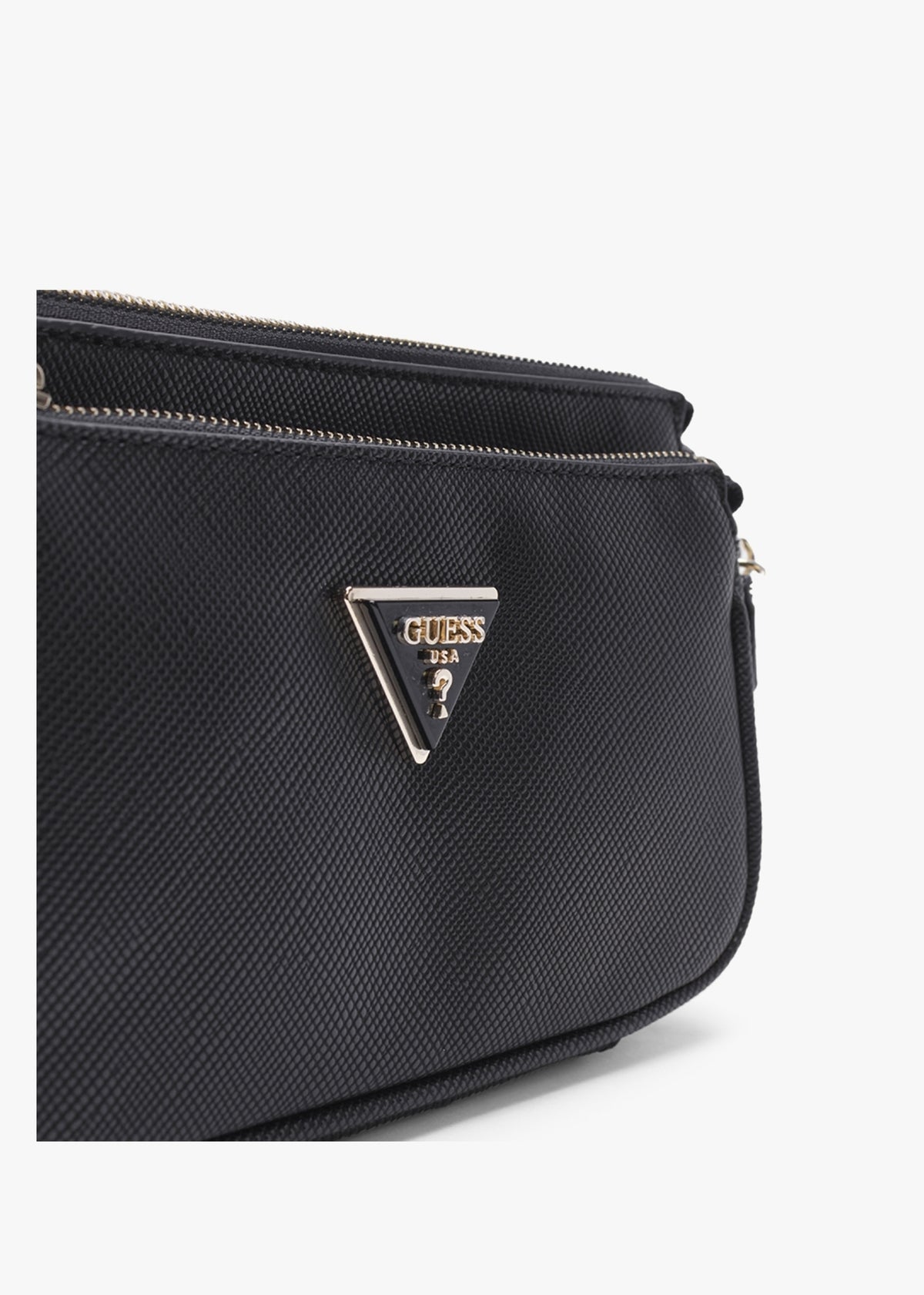 Noelle Black Pouch Cross-Body Bag