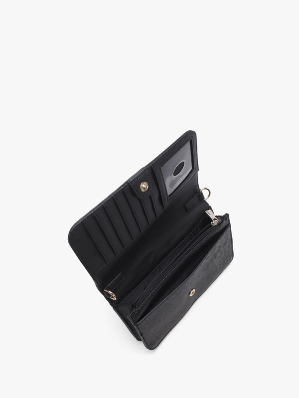 Noelle Black Front Flap X-Body Organizer