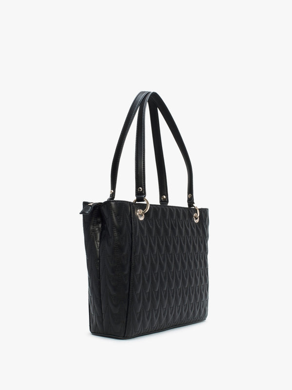 Regilla Noel Black Quilted Tote Bag