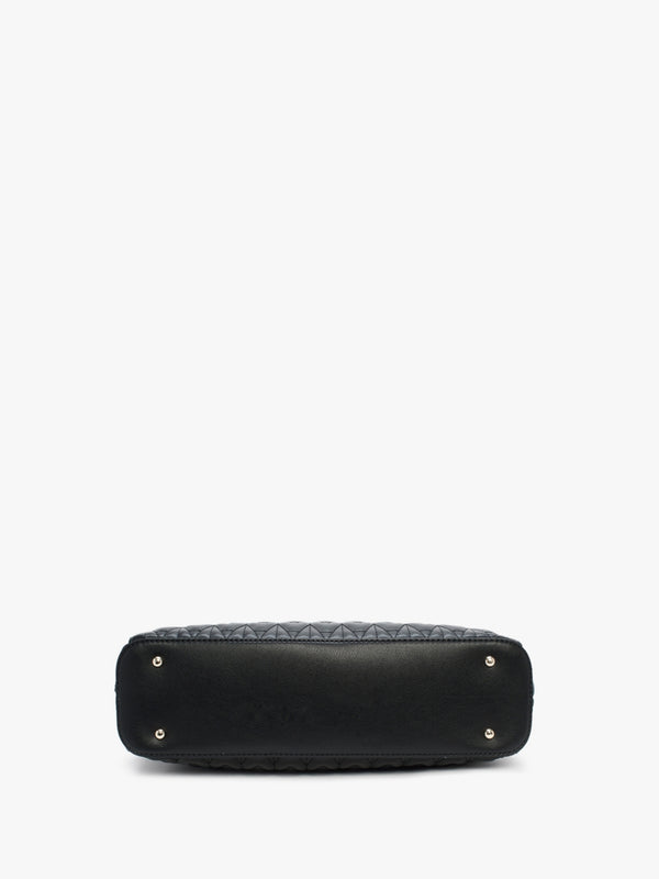 Regilla Noel Black Quilted Tote Bag