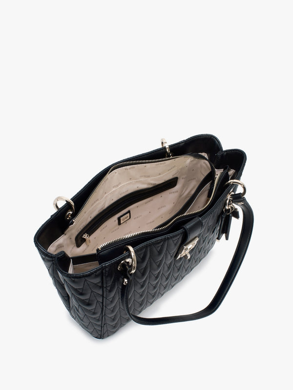Regilla Noel Black Quilted Tote Bag