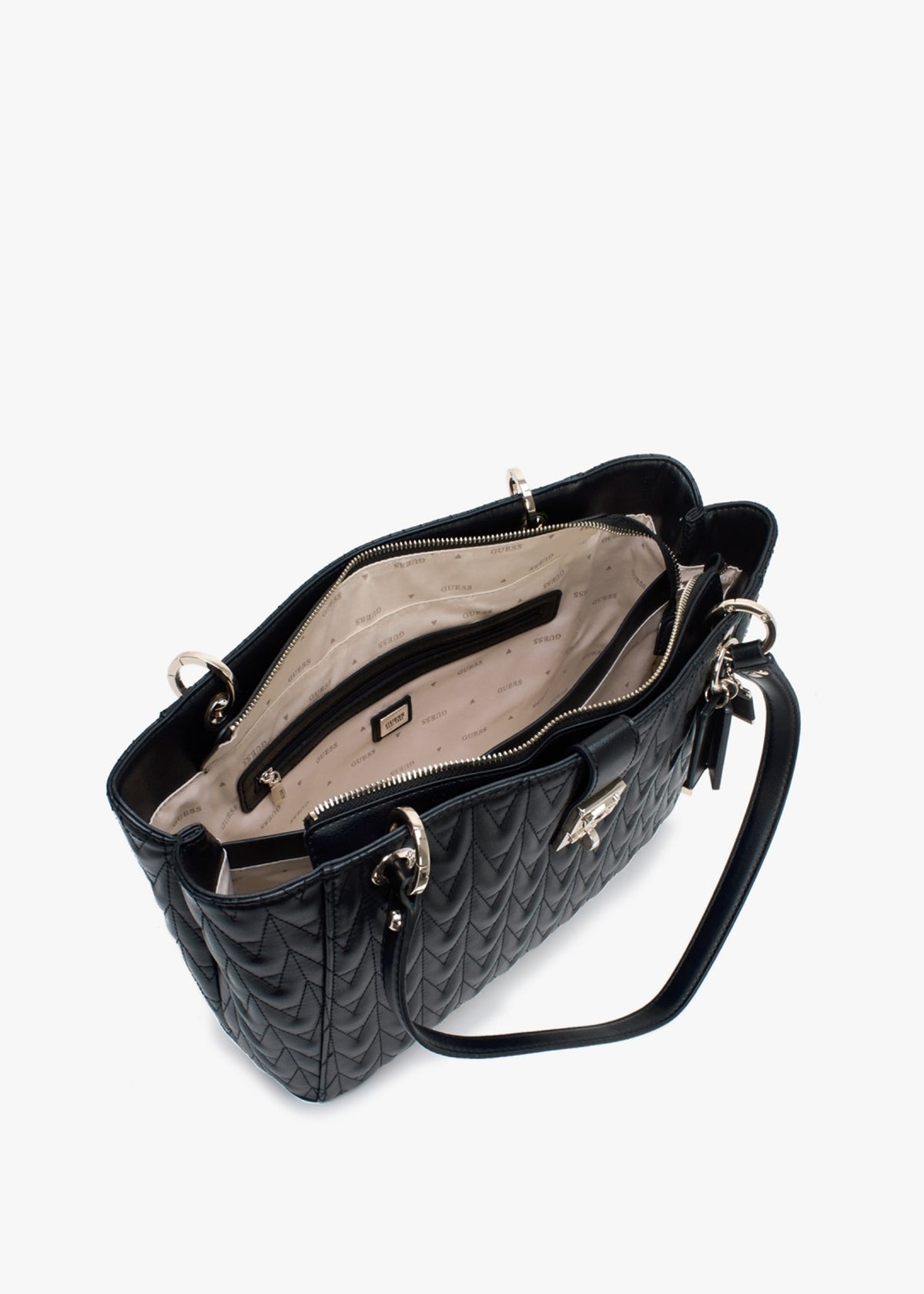 Regilla Noel Black Quilted Tote Bag
