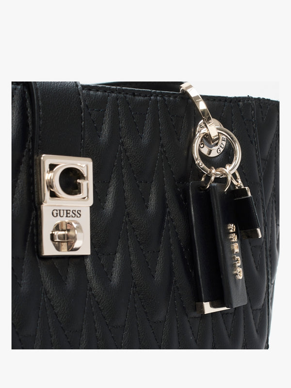 Regilla Noel Black Quilted Tote Bag