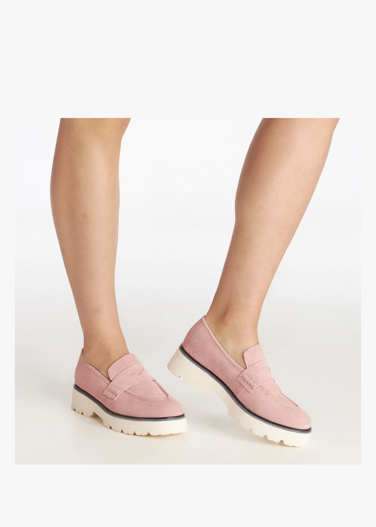 Beloaf Pink Suede Loafers