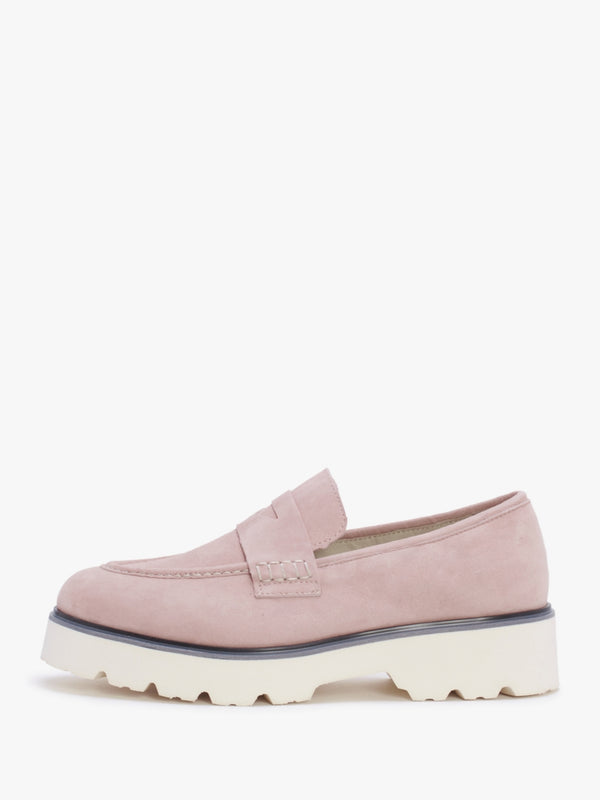 Beloaf Pink Suede Loafers