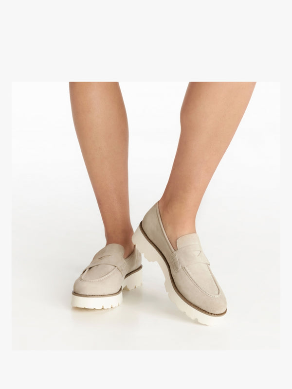 Beloaf Beige Suede Loafers