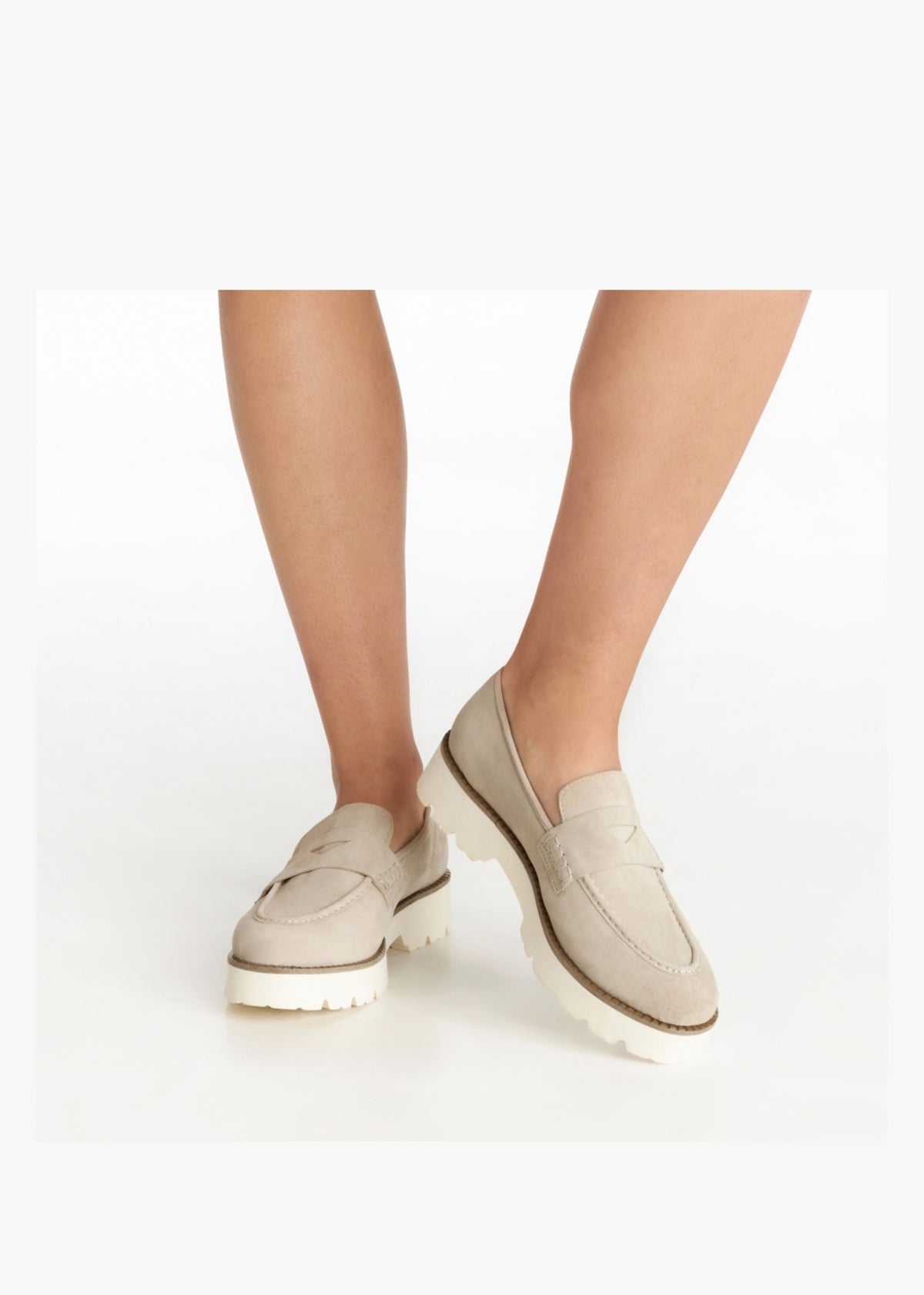 Beloaf Beige Suede Loafers