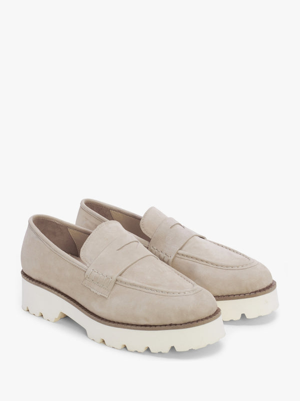 Beloaf Beige Suede Loafers