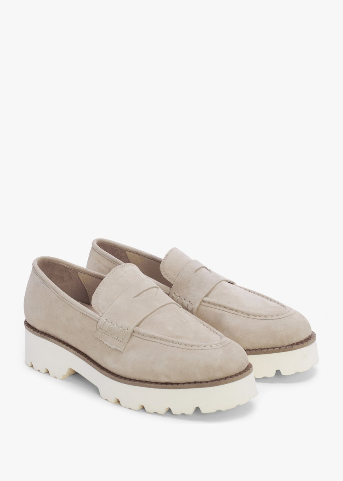 Beloaf Beige Suede Loafers