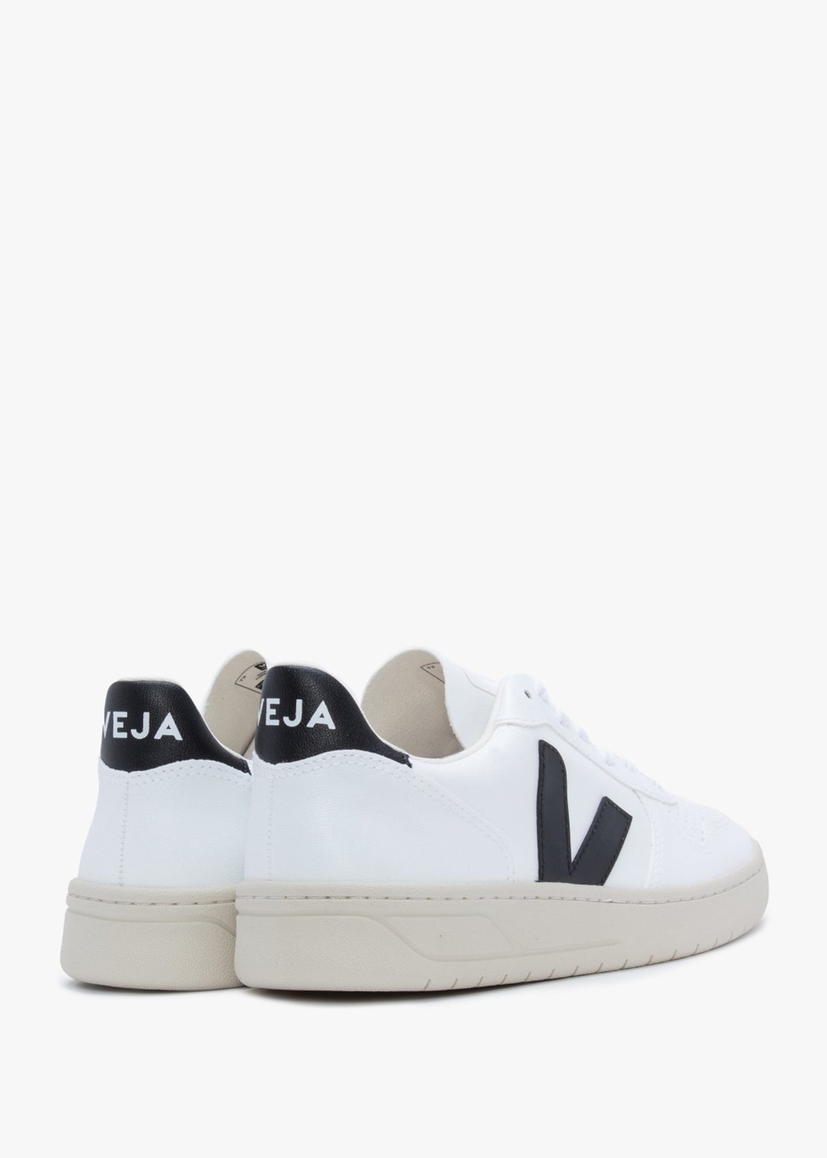 V-10 C.W.L Vegan White Black Trainers