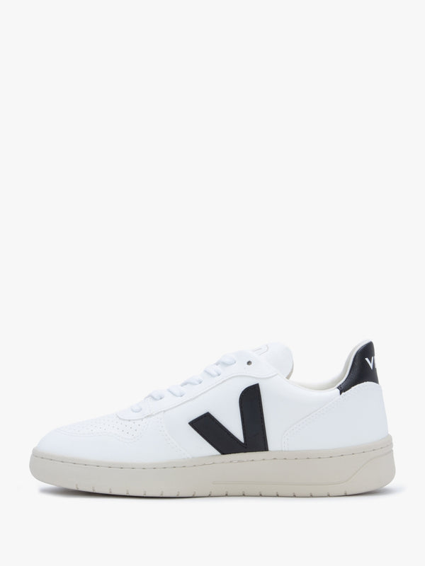 V-10 C.W.L Vegan White Black Trainers