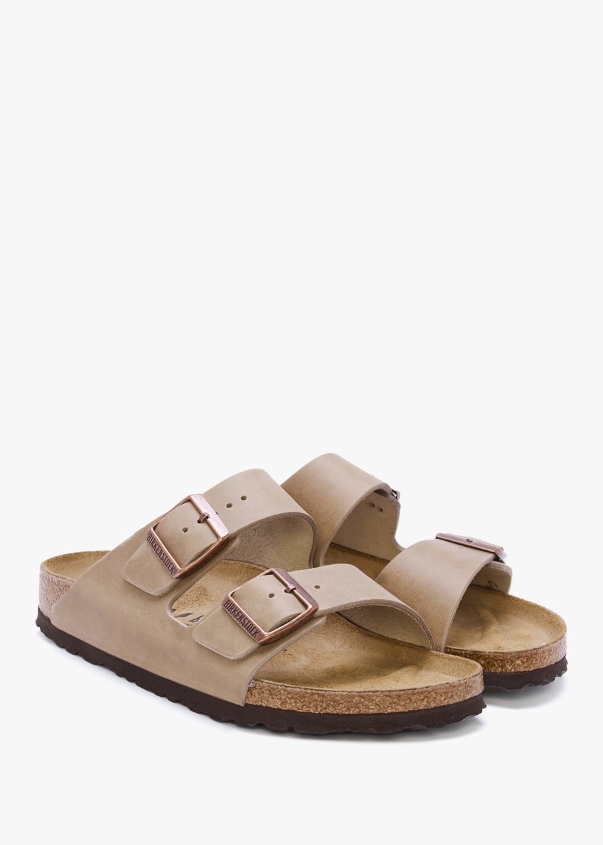 Arizona Tabacco Brown Leather Two Bar Mules