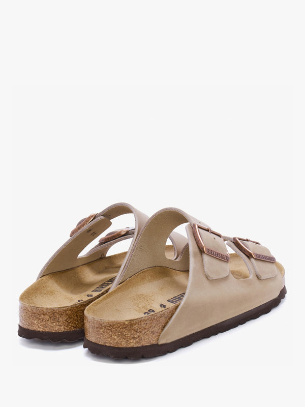 Arizona Tabacco Brown Leather Two Bar Mules