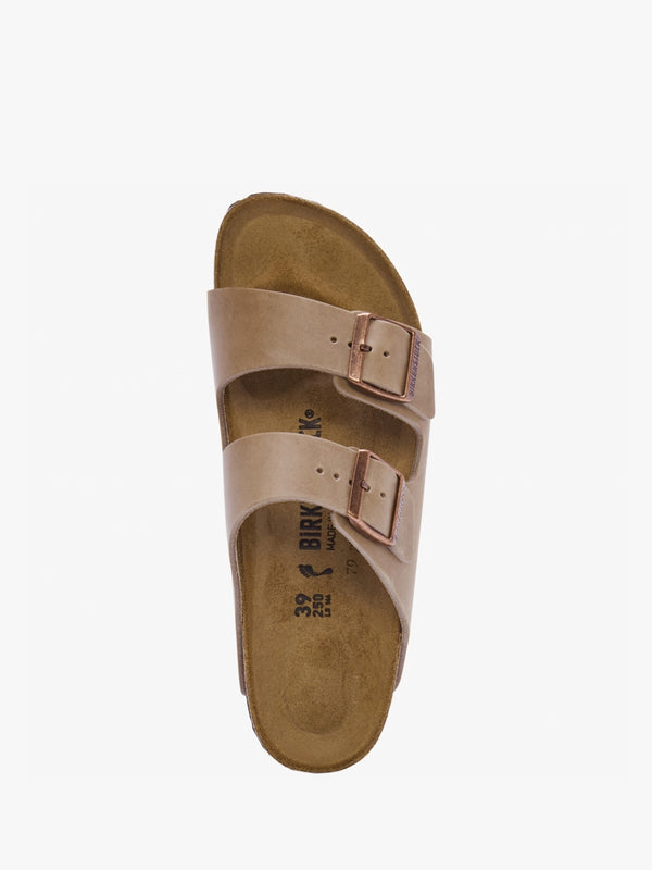 Arizona Tabacco Brown Leather Two Bar Mules