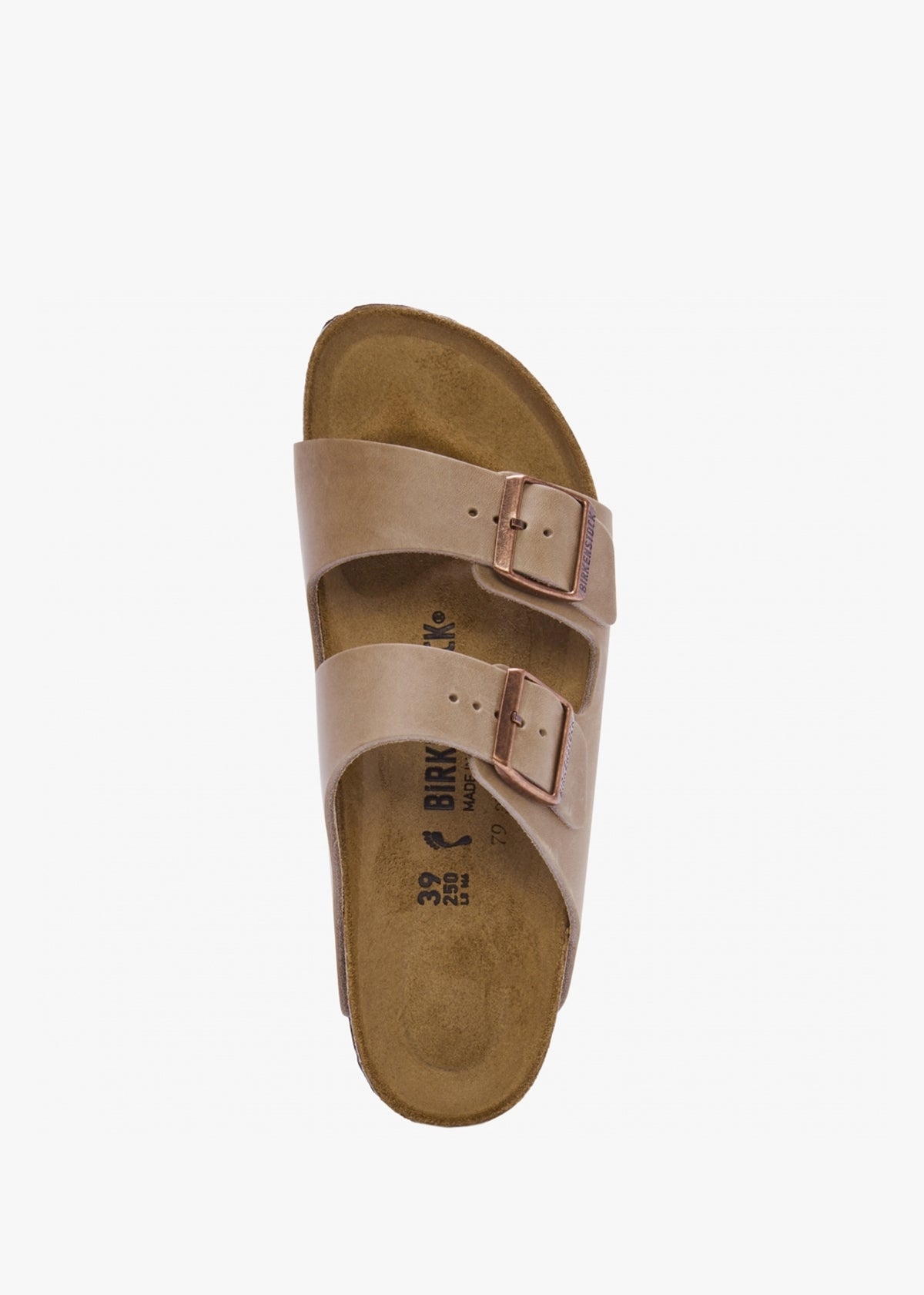 Arizona Tabacco Brown Leather Two Bar Mules