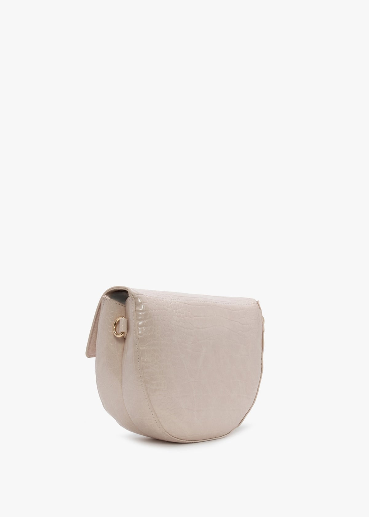Bigs Off White Reptile Satchel Bag