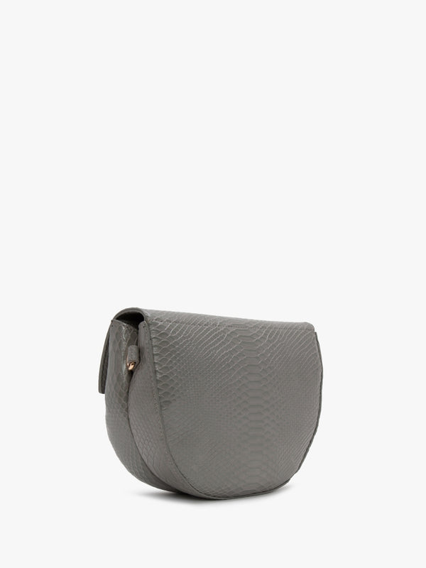 Bigs Grigio Reptile Satchel Bag