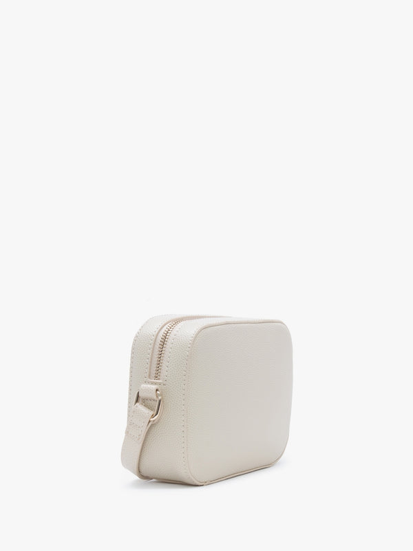Divina Ecru Pebbled Camera Bag