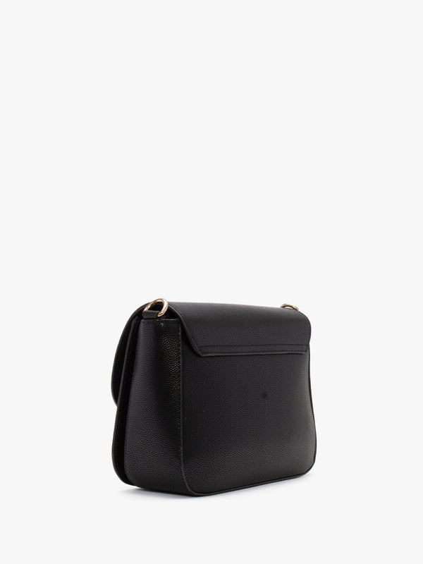 Divina Large Black Pebbled Shoulder Bag