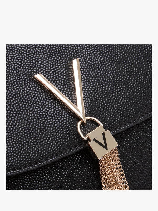 Divina Large Black Pebbled Shoulder Bag