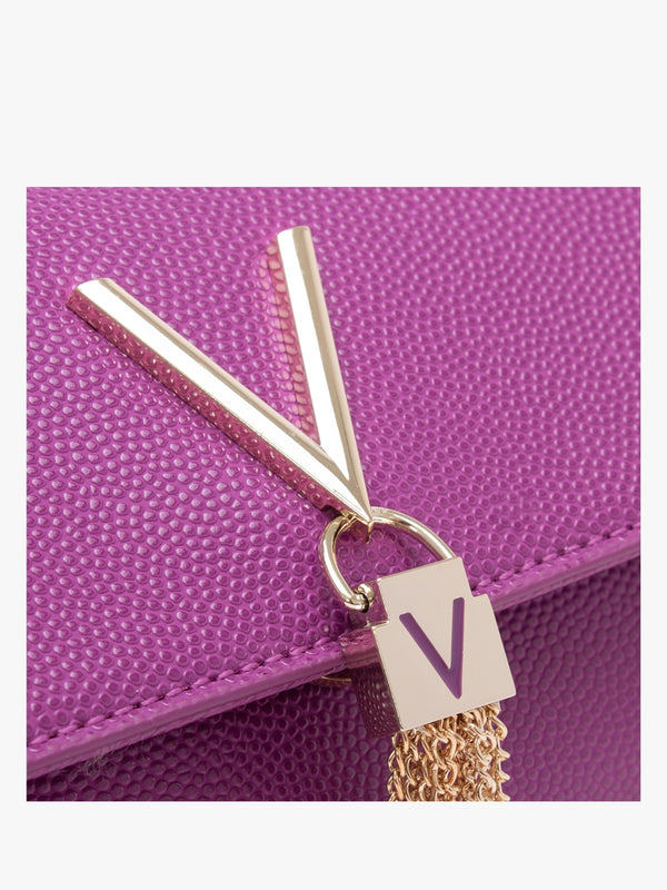Divina Malva Pebbled Shoulder Bag