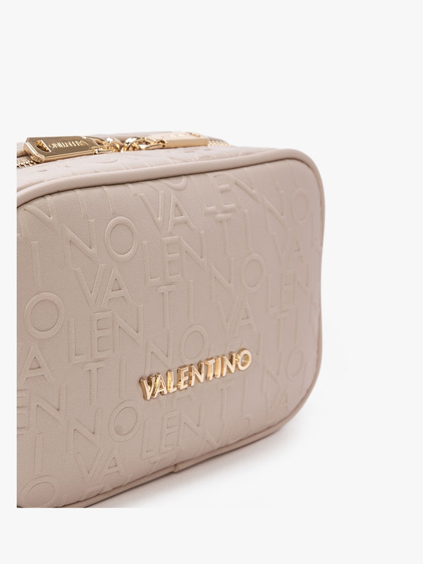 Relax Embossed Logo Beige Camera Bag
